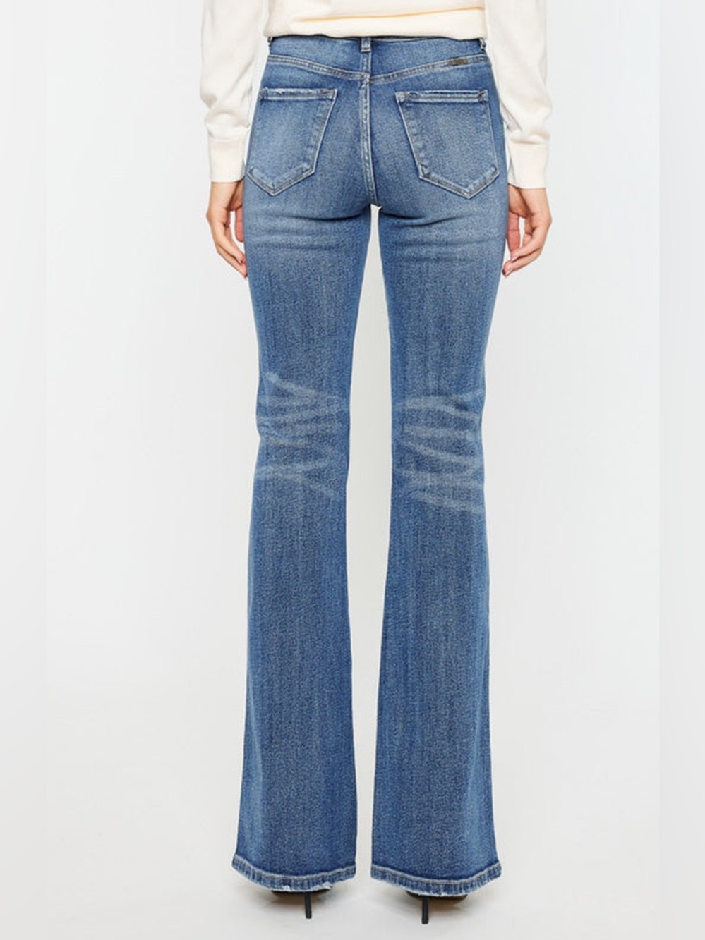 Kancan Luke High‎ Rise Flare Boho Festival Cowgirl Denim Jeans - Picture 2 of 11